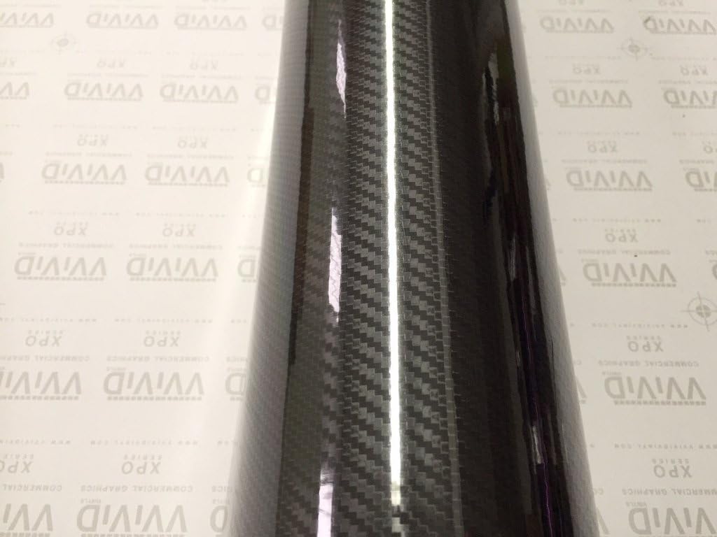 High Gloss Black Carbon Vinyl Wrap Film 2ft x 5ft Pack of 2 K443398