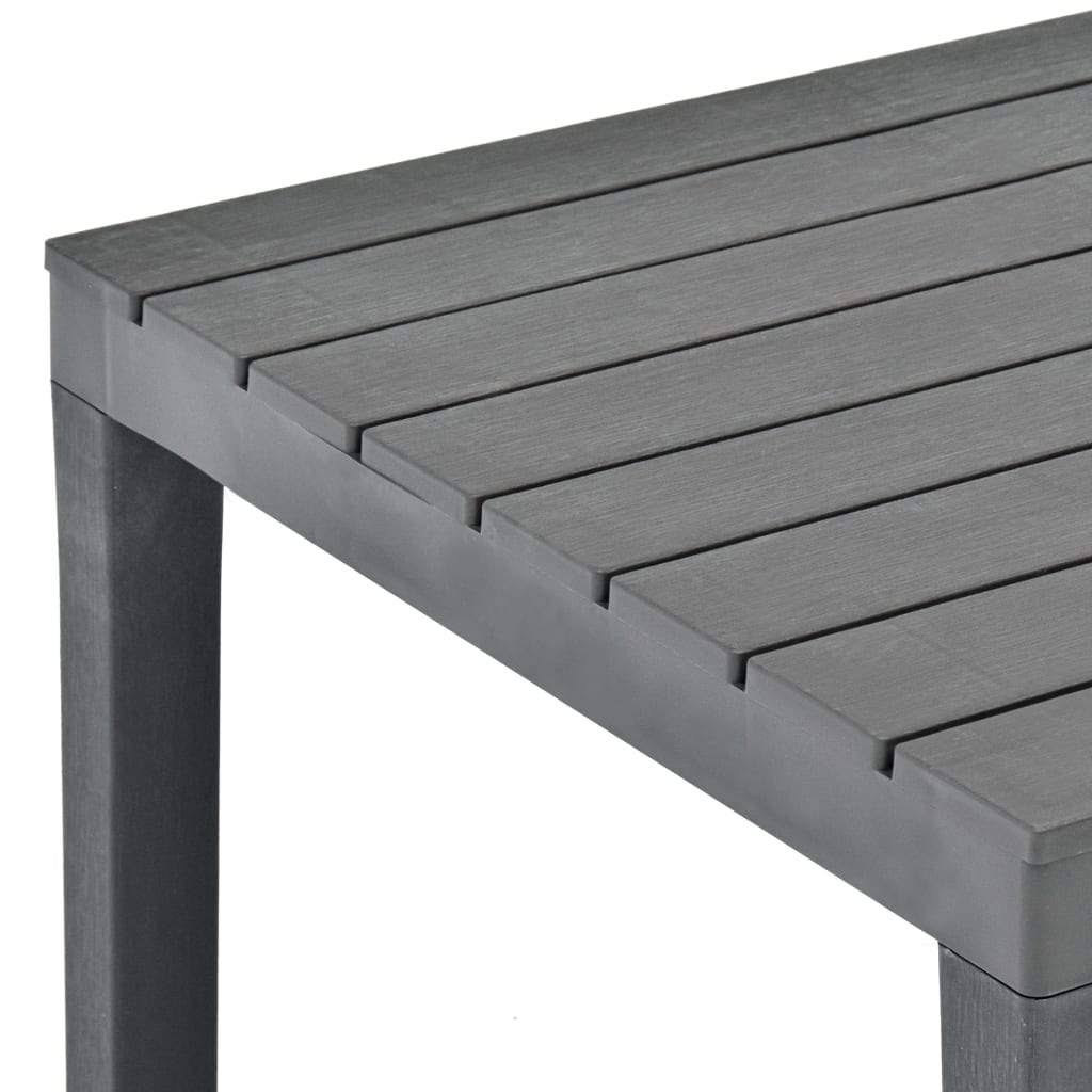 Mocca Plastic Garden Table P317382