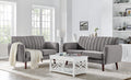 Grey Flannel Sofa and Loveseat Set V539