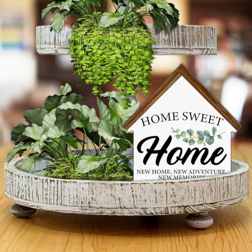 House Shaped Wooden Block Sign I351