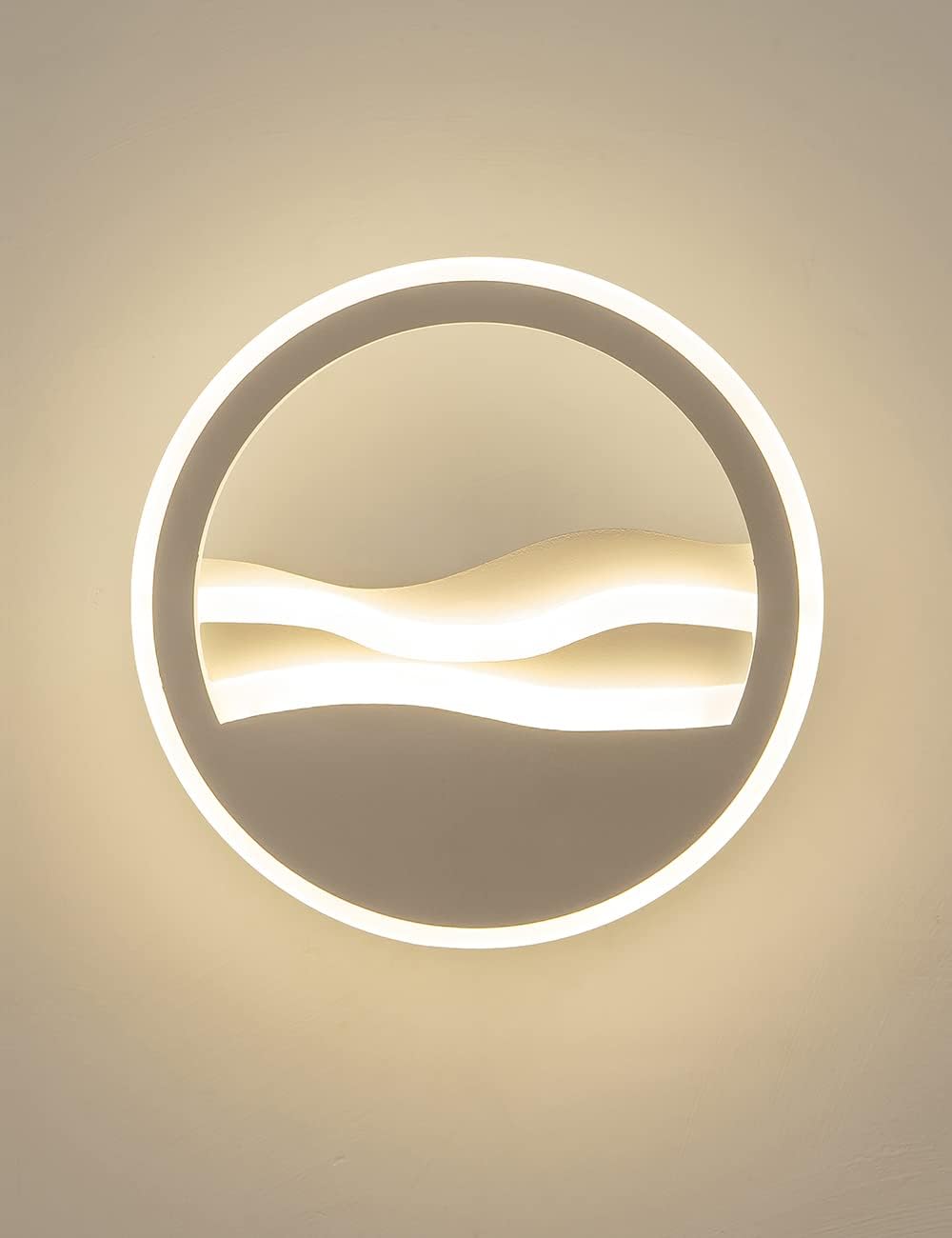 Modern LED Wall Sconce Light, 22W Three-Color Dimming Z928736