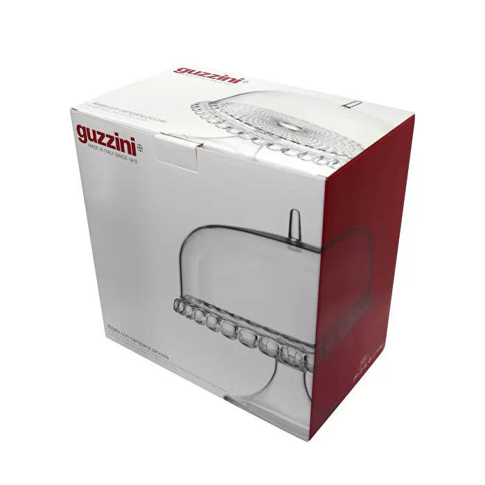 Milk White Cake Stand With Dome Z113