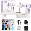 White Mini Sewing Machine with Extension Table B443