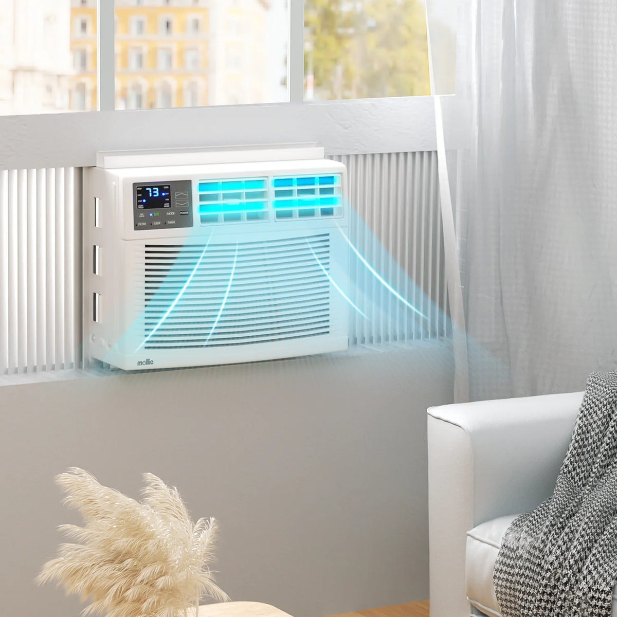 5,000 BTU Mechanical Window Air Conditioner with Multi-Speed Fan, White X642