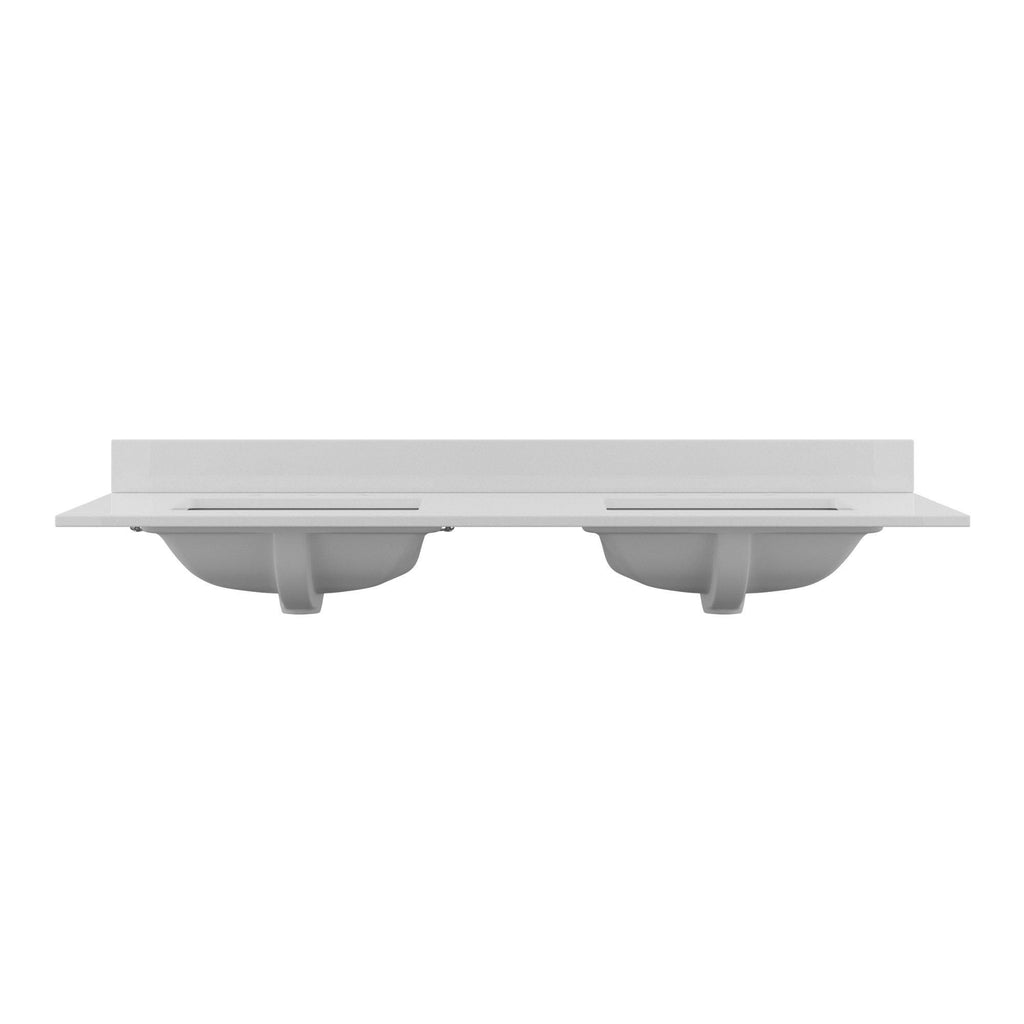 61x22 Quartz Vanity Top with Backsplash G462