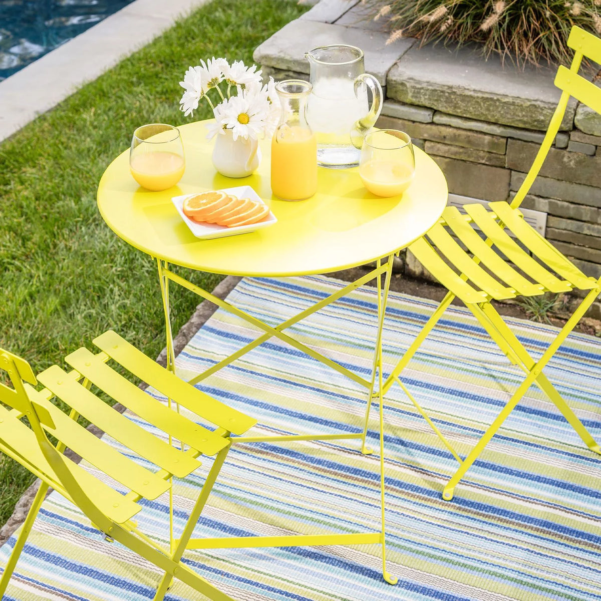 3 Piece Bistro Folding Furniture Set T709