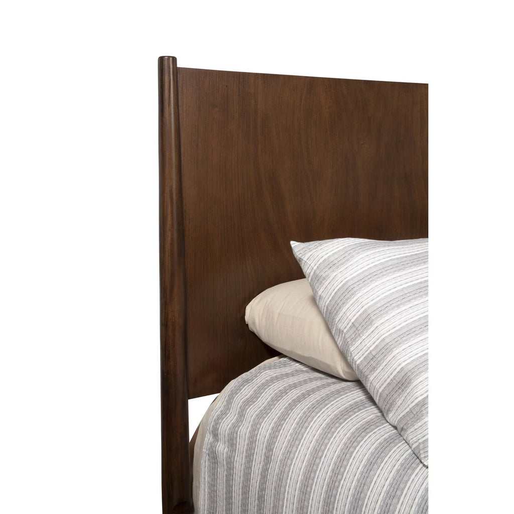 Black Wood Queen Panel Bed P51576