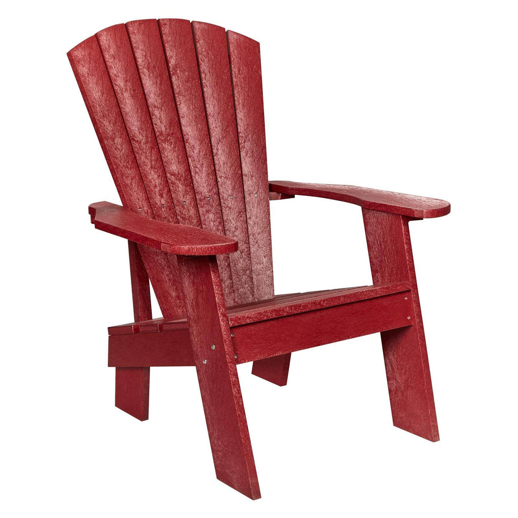 Red Recycled Plastic Adirondack Chair V72661