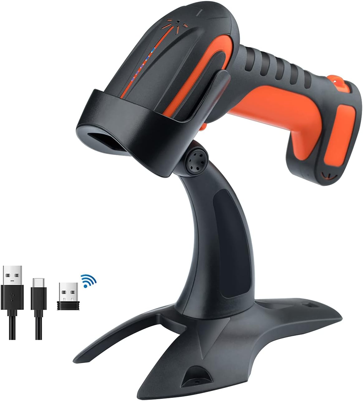 Industrial Wireless Barcode Scanner 2D QR 1D Green T435079