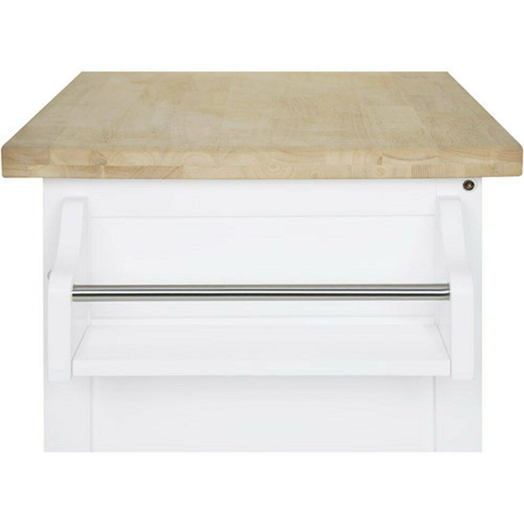 White Kitchen Island Cart Z398