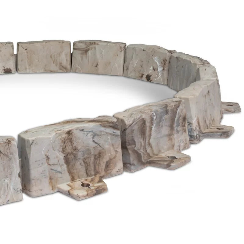 Brown Faux Stone Landscape Edging Kit I507933
