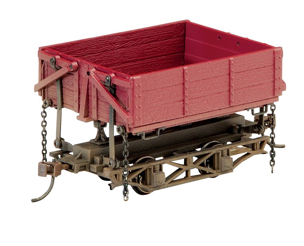 On30 Wood Side Dump Car, Red (3) I401776