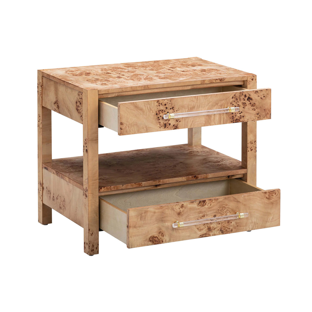 Natural Burl Nightstand K22365