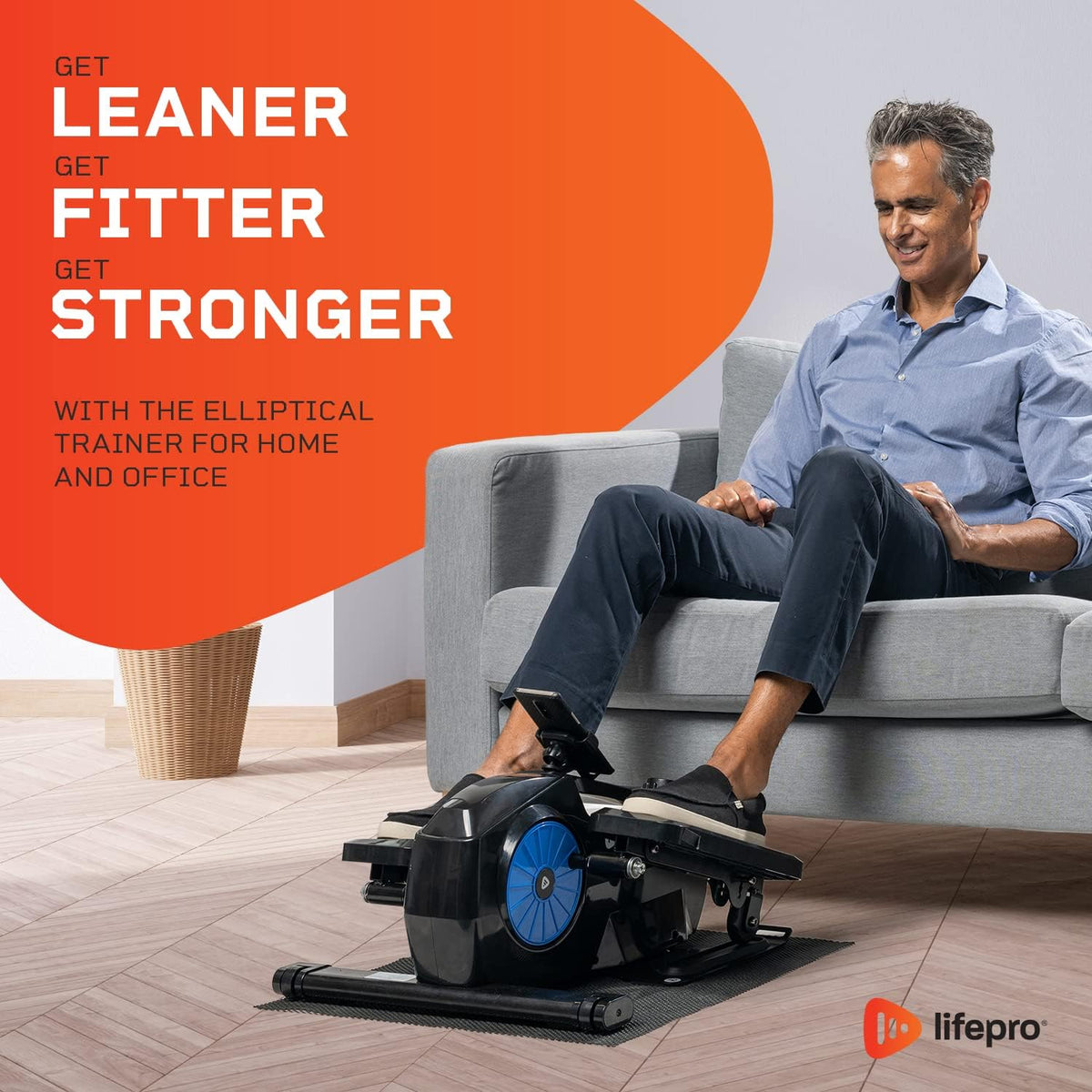 Mini Elliptical Desk Cycle with Adjustable Resistance D816