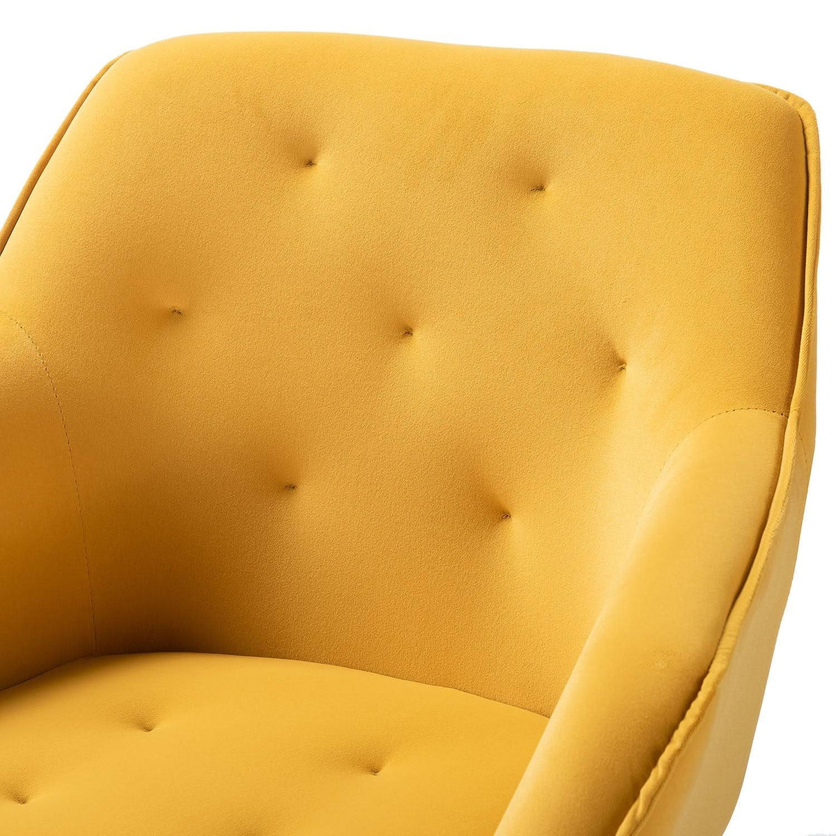 Black Swivel Task Chair with Tufted Back D340