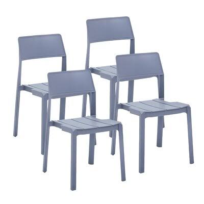 Gray Stacking Side Chair Q3467