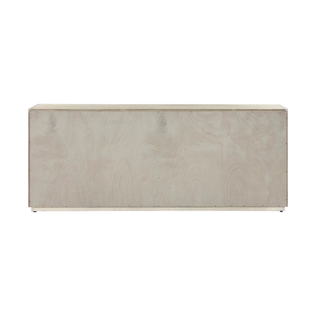 Grey Oak Wood 4 Door Sideboard Buffet U4117