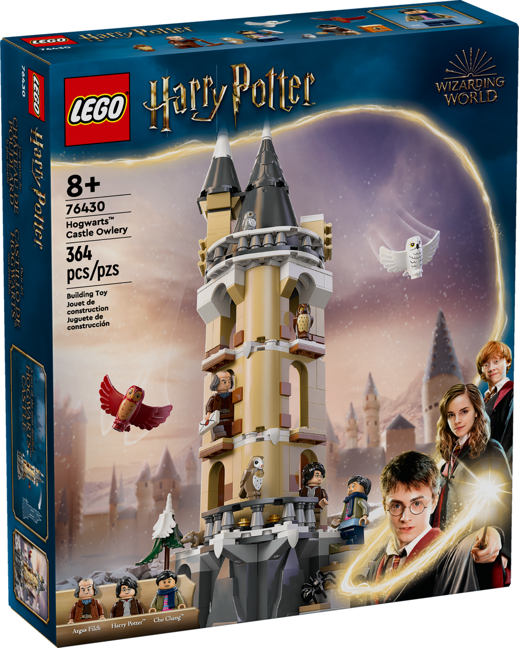 LEGO Harry Potter Hogwarts Castle Owlery Toy Playset with 3 Characters O72041
