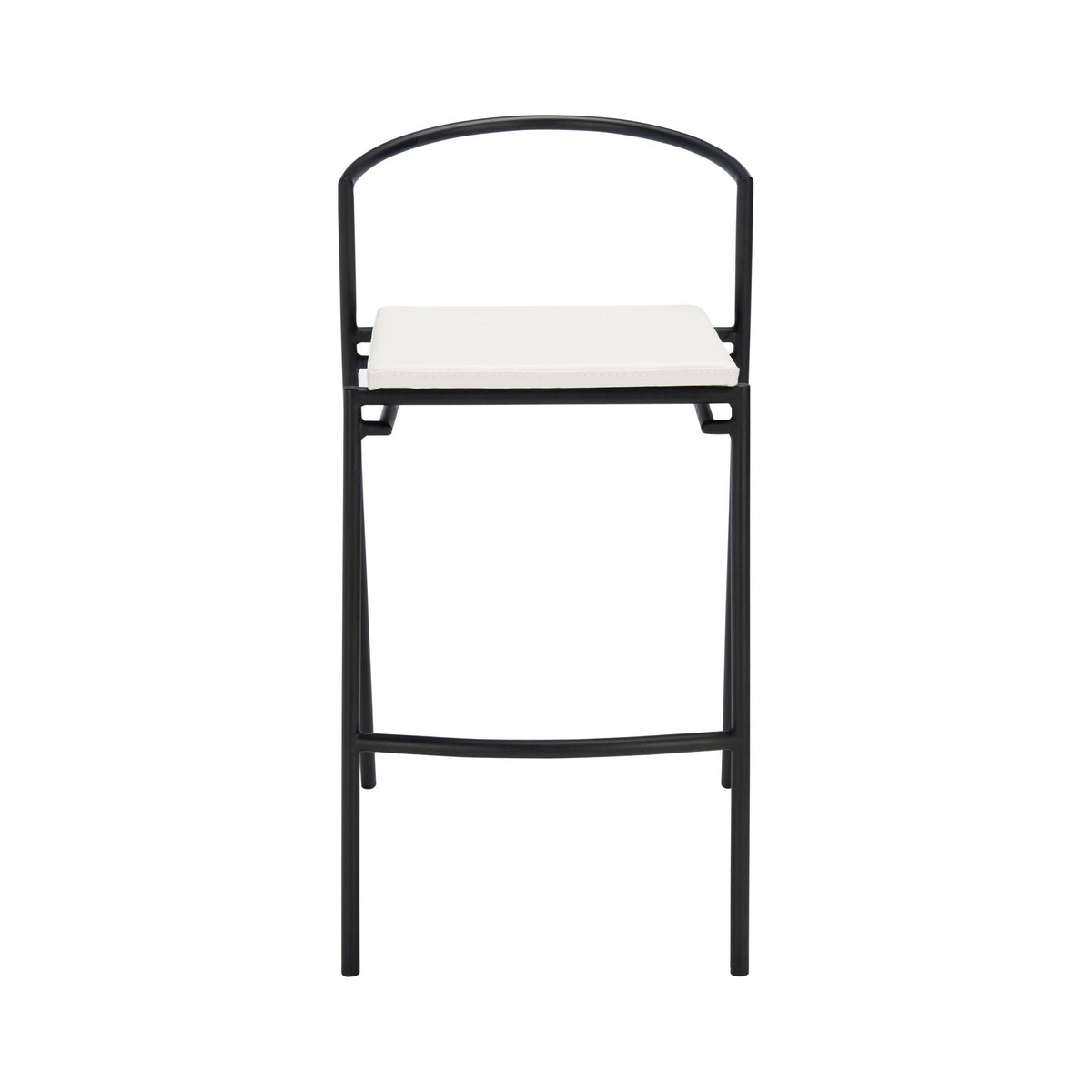 26-inch Counter Stool White/Black V31808