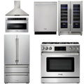 36 Gas Range, Range Hood, Microwave, Refrigerator, Dishwasher, Wine Cooler T334979