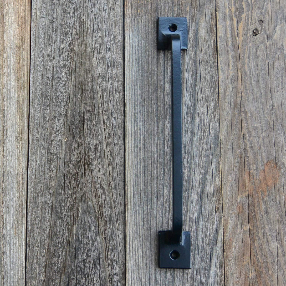 Black Cast Iron Pull Handles 12 inch Set of 2 T836