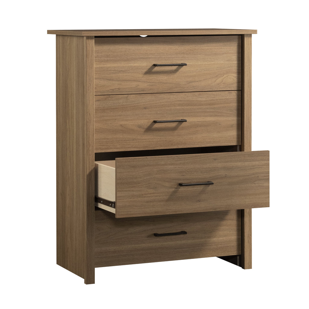 4 Drawer Walnut Finish Dresser D88189
