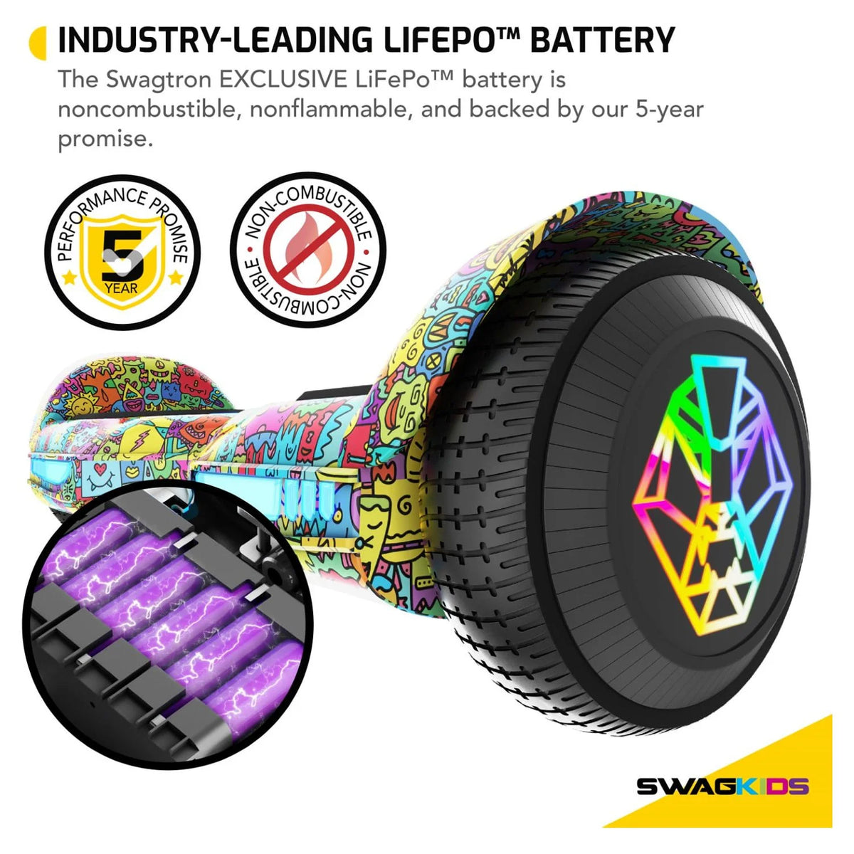 Multicolor Hoverboard with Bluetooth Speaker R103