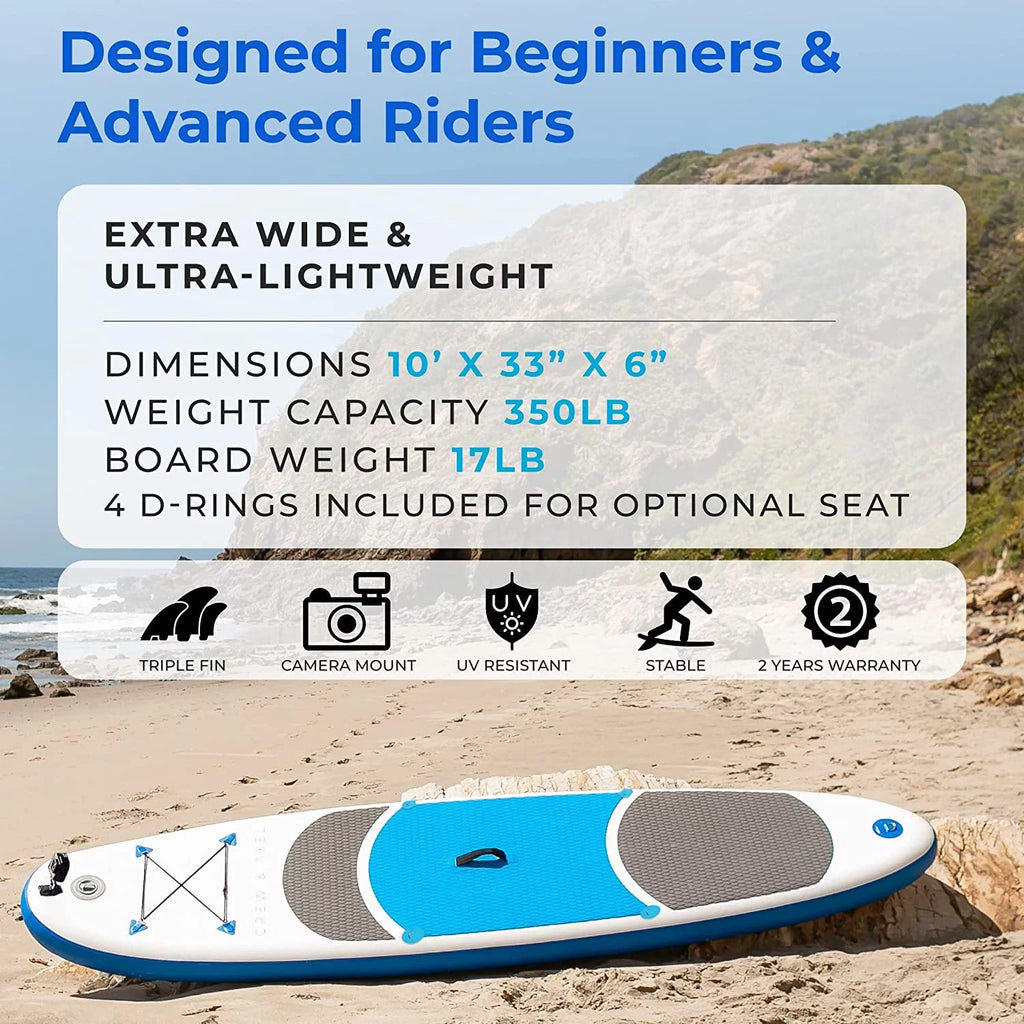 Blue Inflatable Paddle Board SUP Kit Z658901