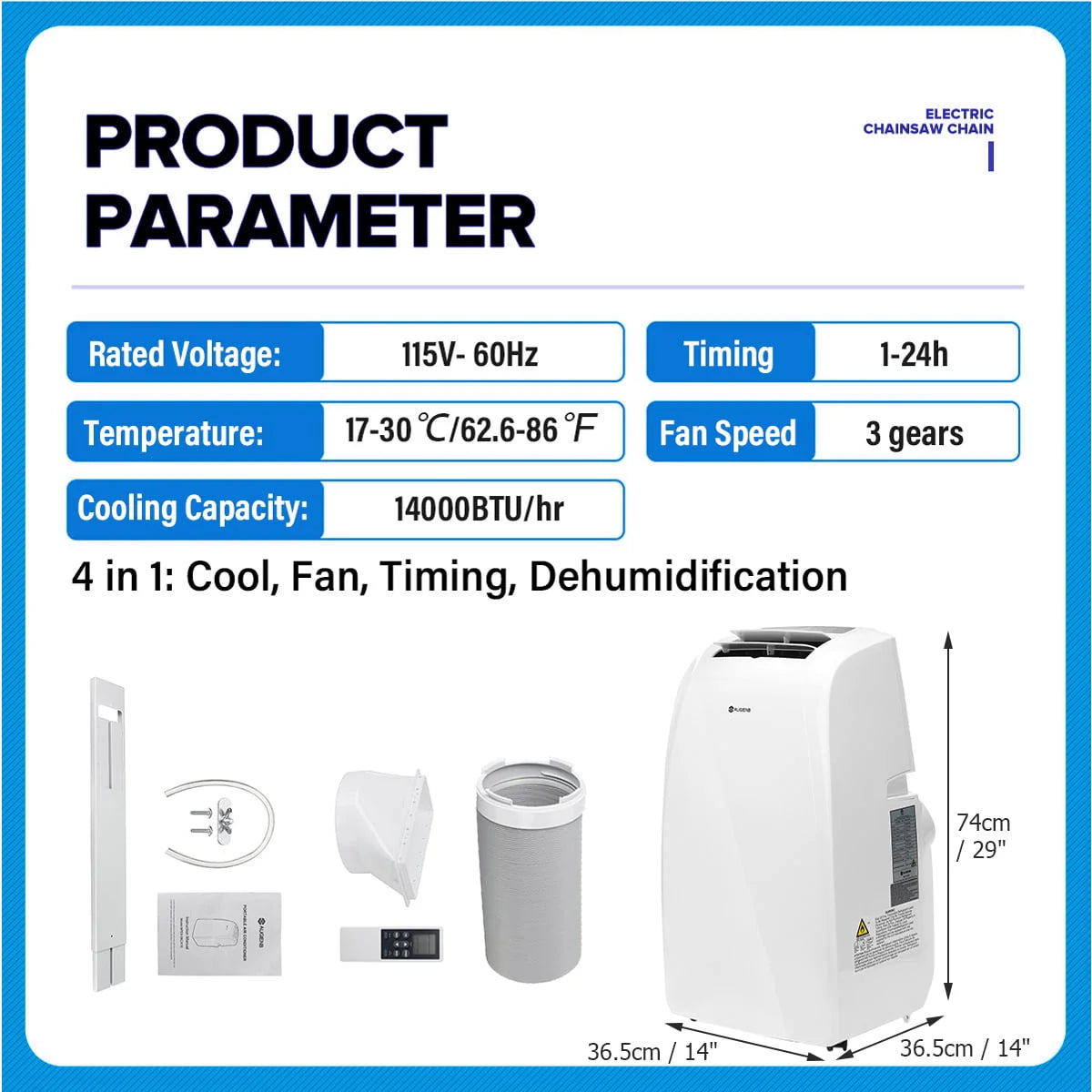 14000 BTU Portable Air Conditioner Z684682