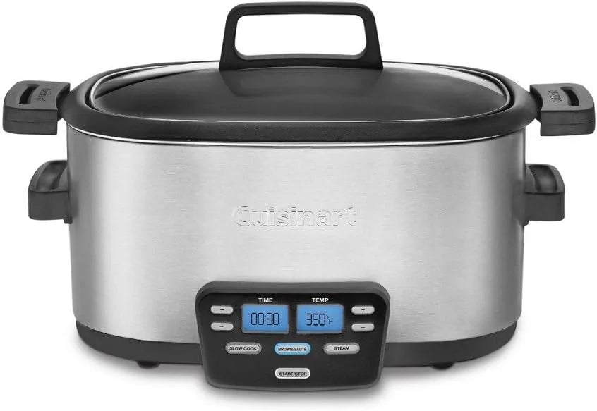 6 Quart 3-in-1 Stainless Steel Multicooker O1738