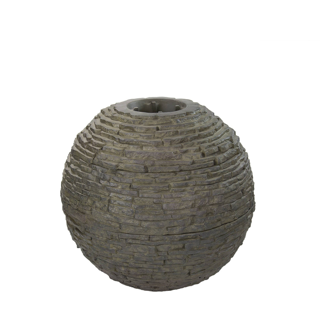 Small Stacked Slate Sphere D4899
