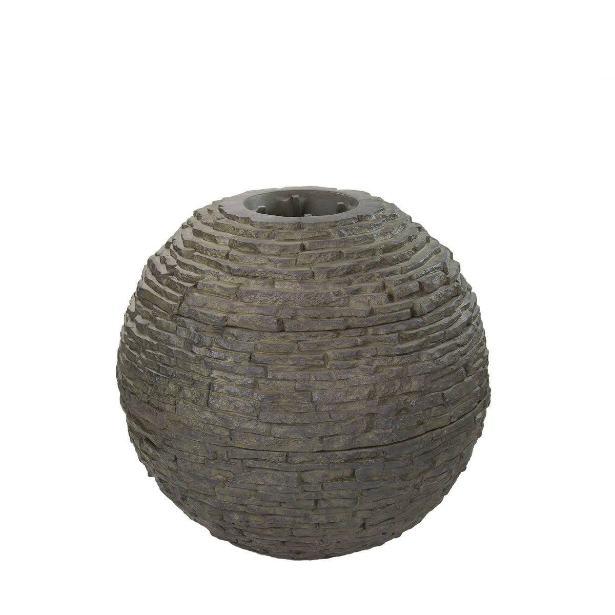 Small Stacked Slate Sphere D4899