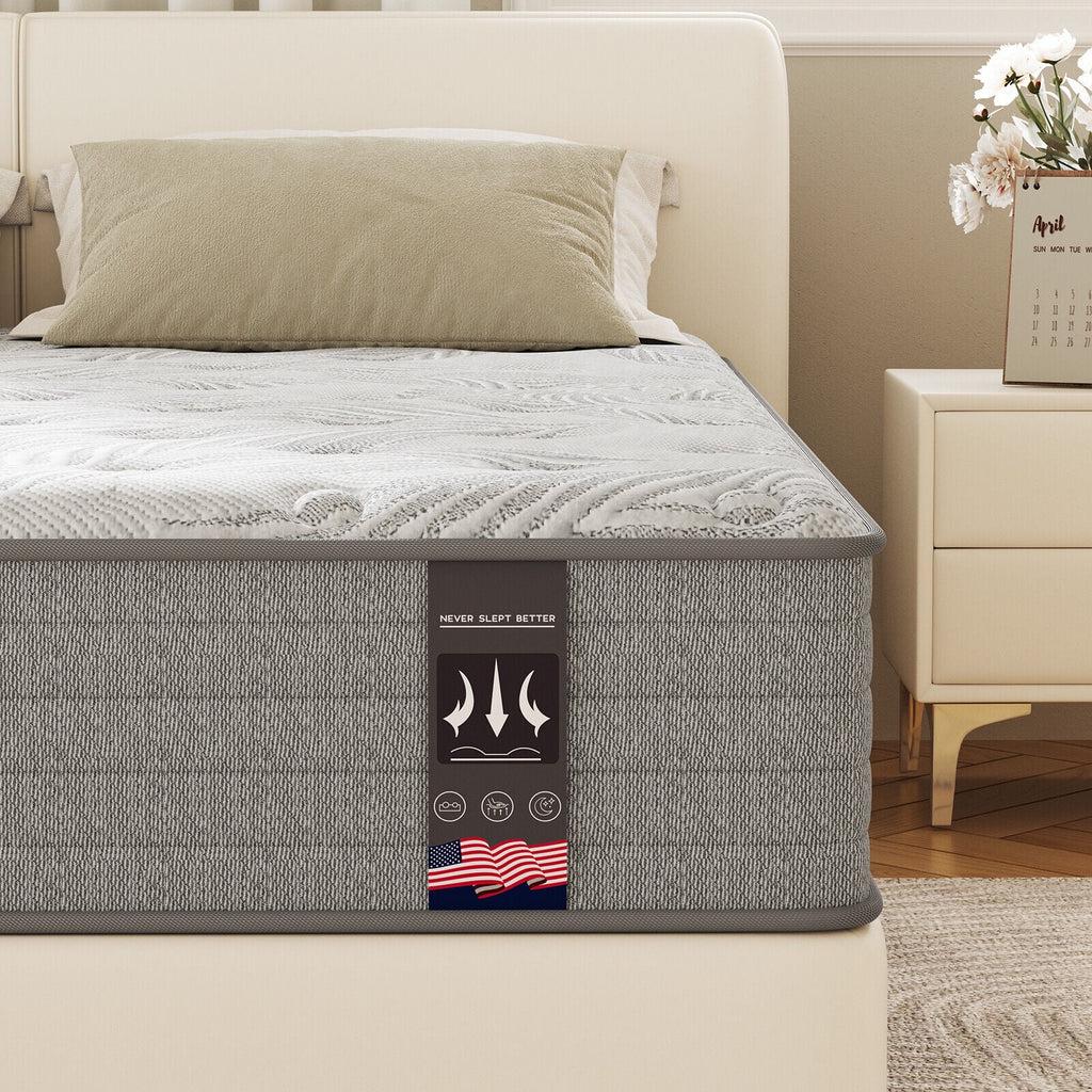 Queen Hybrid Gel Memory Foam Pocket Innerspring Mattress Y471