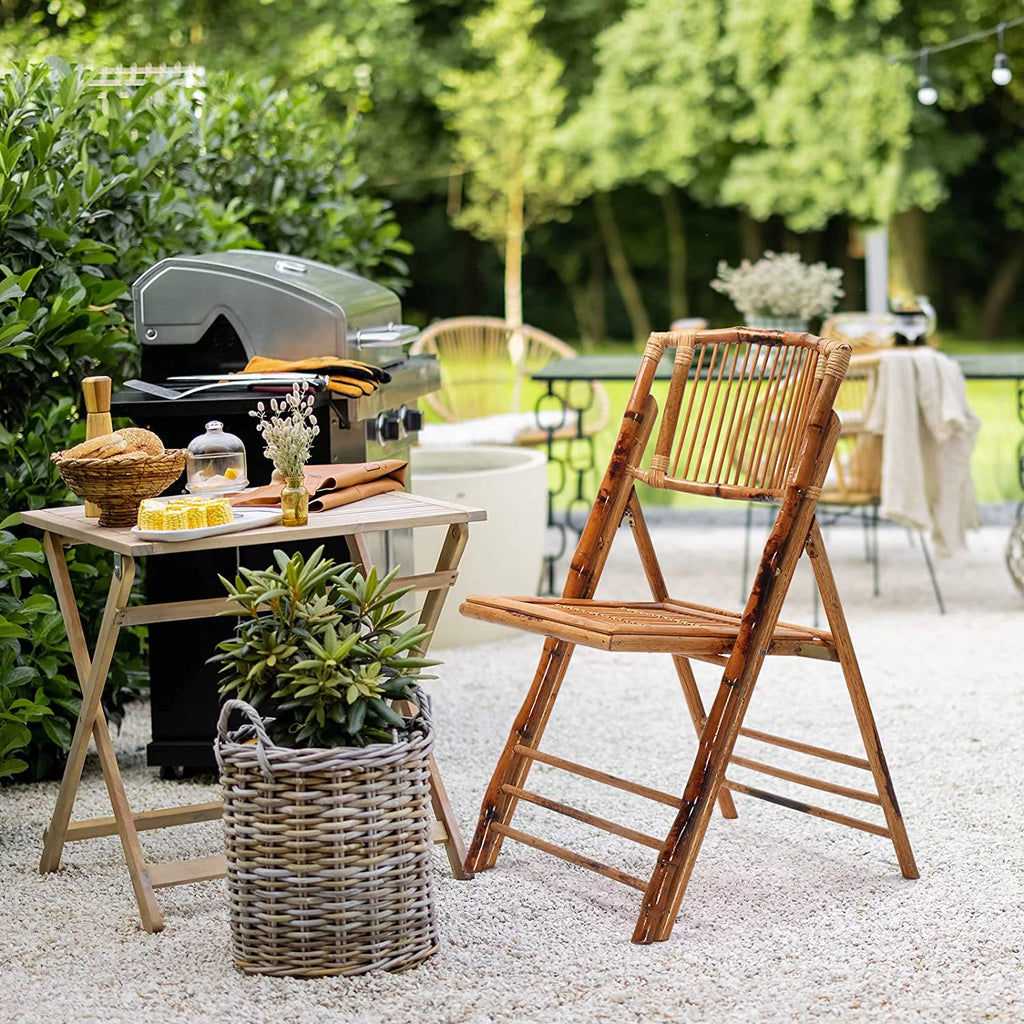 Bamboo Folding Chair 4 Pack H392