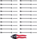 50 Pack Hand Swage Threaded Stud Tensioner 1/8 Cable Railing Kit T316 Stainless Steel G127