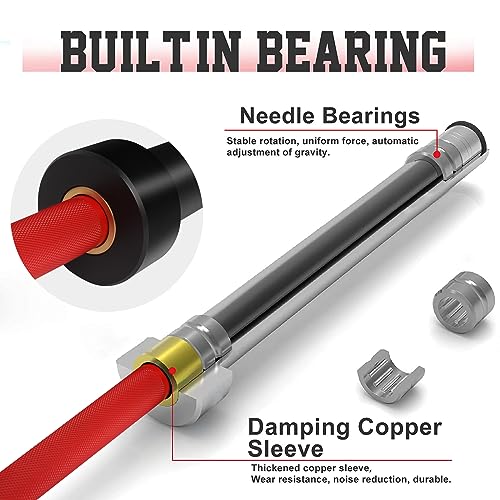 7ft Olympic Barbell Bar, 2 Inch 45 lb Barbell S69498