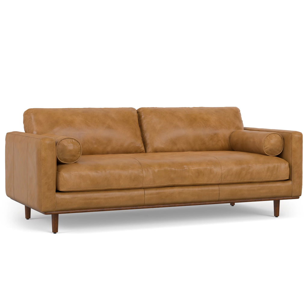 89 inch Wide Sienna Genuine Leather Sofa X92949