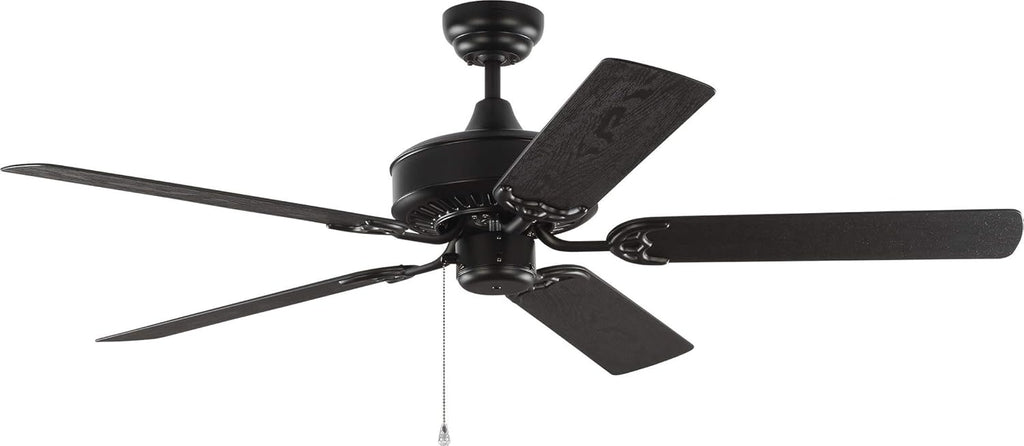 White Outdoor Ceiling Fan with 5 MDF Blades Y488931