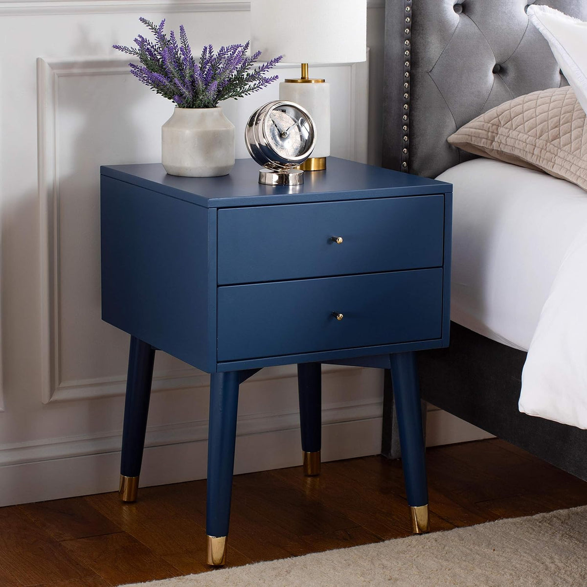 Navy Blue Nightstand C8239