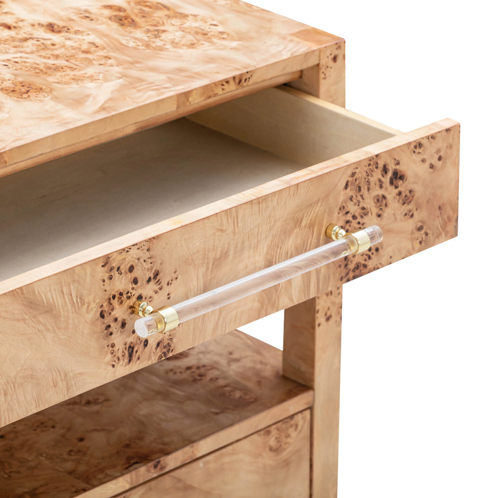 Natural Burl Nightstand K22365