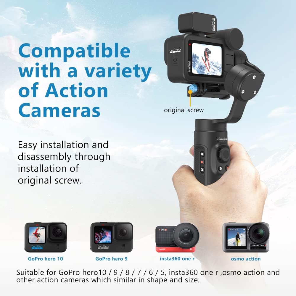 3-Axis Handheld Gimbal Stabilizer for Action Cameras J355