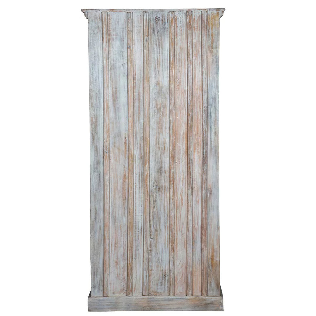 White Carved Wardrobe Z7735