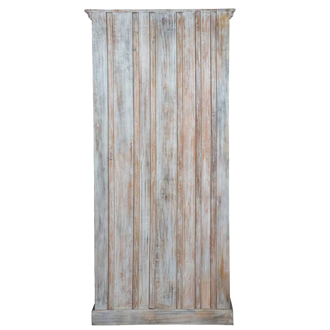 White Carved Wardrobe Z7735