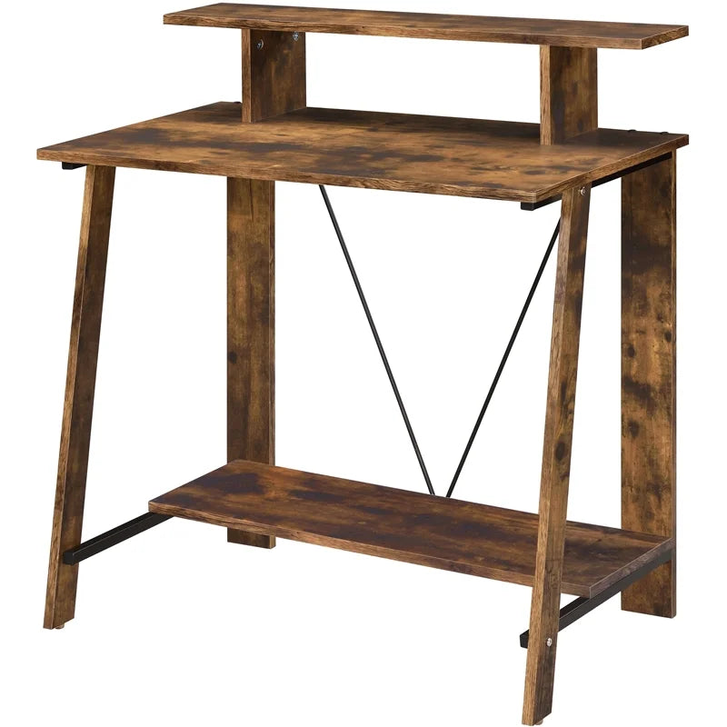 Wooden Writing Desk and Swivel Office Chair K309657