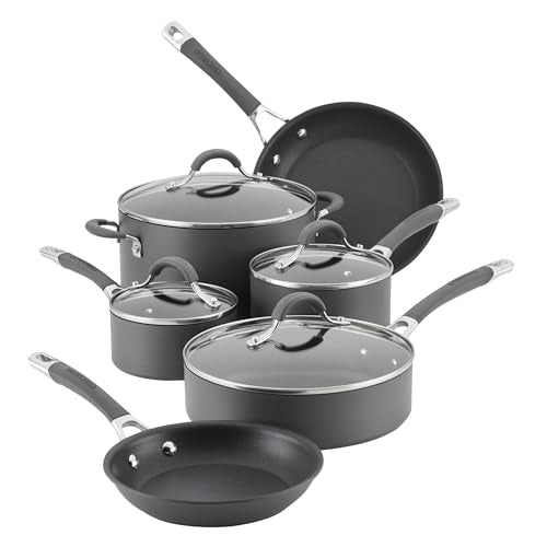 7.5 Quart Gray Hard Anodized Nonstick Stockpot with Lid O5325
