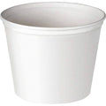 White Unwaxed Paper Bucket, 165 oz N11600