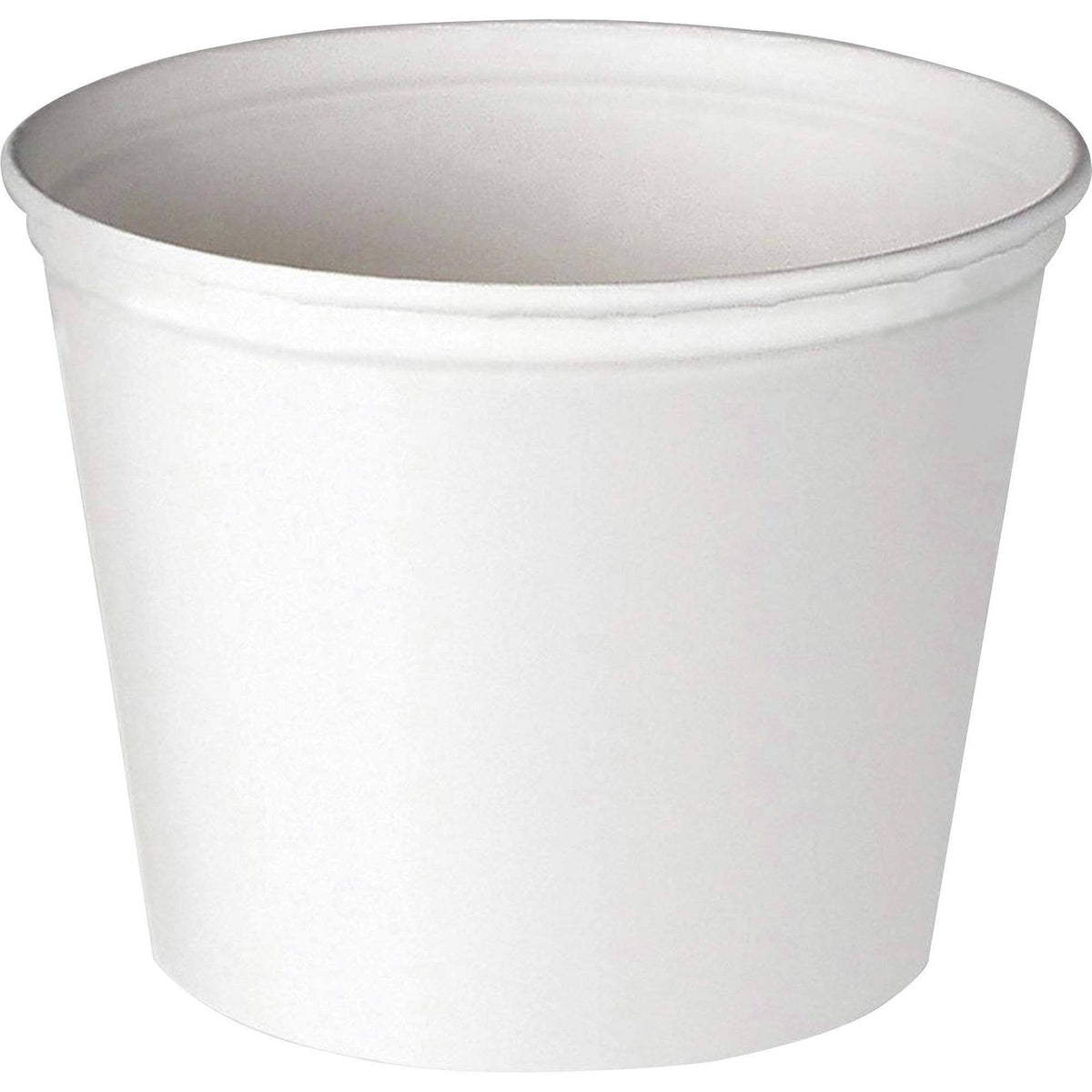 White Unwaxed Paper Bucket, 165 oz N11600