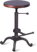 Rustic Swivel Adjustable 22-26 Bar Stool K8338