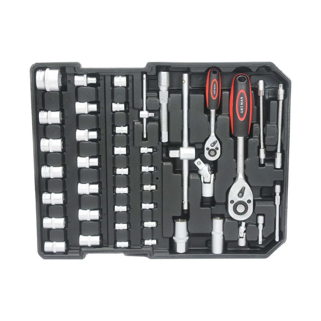 899PCS White Hand Tool Set with Rolling Tool Box W20427