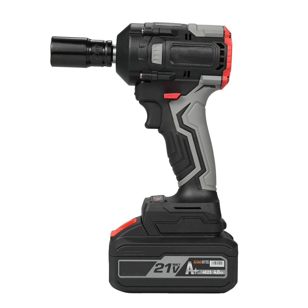 1/2 Inch 21v Electric Wrench with 4.0ah Battery and 17pcs Y618096